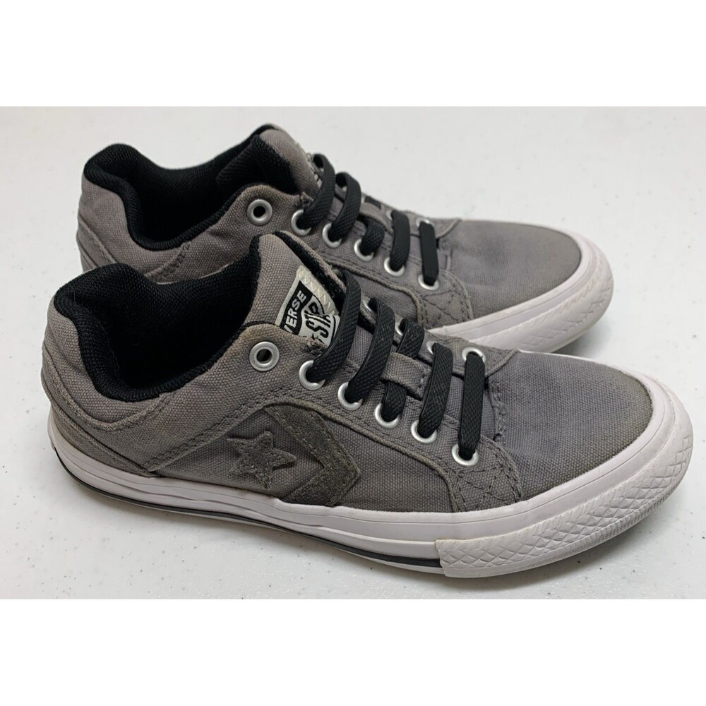 Converse Pro Blaze Shoes Sneakers Youth 13 Gray Star Chevron Canvas